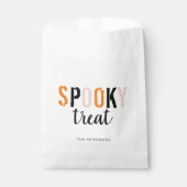 Spooky traktatie moderne Halloween Bedankzakje (Voorkant)