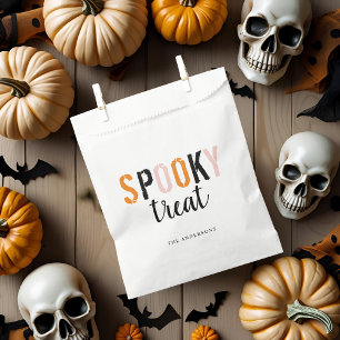 Spooky traktatie moderne Halloween Bedankzakje