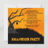 Spooky Tree Children's Halloween Party Kaart (Voorkant)