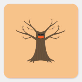 Spooky Tree Dragen een mondkapje Sticker