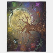 Spooky Tree Fleece Blanket Deken (Voorkant)