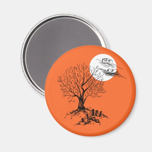 Spooky Tree Magnet (Voorkant / Achterkant)