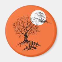 Spooky Tree Magnet