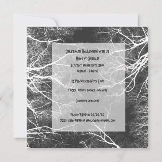 Spooky Trees Kaart (Achterkant)