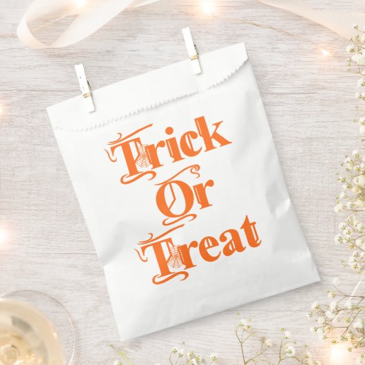 Spooky Trick or treat Cobweb Lettering Bedankzakje (Geknipt)