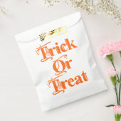 Spooky Trick or treat Cobweb Lettering Bedankzakje (Gezegeld)
