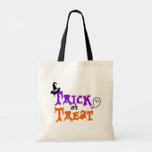 Spooky Trick or treat Halloween Canvas tas (Achterkant)