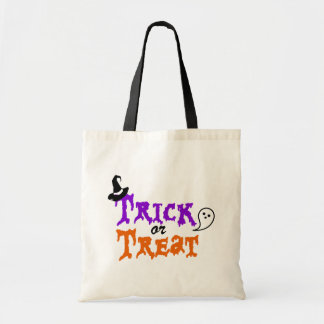 Spooky Trick or treat Halloween Canvas tas