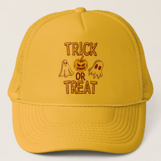 Spooky Trick or Treat Halloween - ghosts & pumpkin Trucker Pet