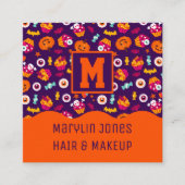 SPOOKY TRICK OR TREAT HALLOWEEN SNOEP VIERKANTE VISITEKAARTJE (Voorkant)