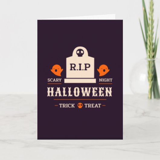 Spooky Trick & Treat Halloween Card Kaart (Voorkant)