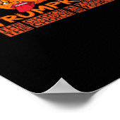 Spooky Trumpkin Halloween Top Hat & Tongue Out- Is Poster (Hoek)