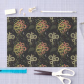 Spooky Two-face Snakes Moon Leaves Halloween Tissuepapier (Craft)