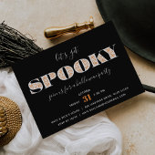 Spooky Type | Halloween Party Uitnodiging