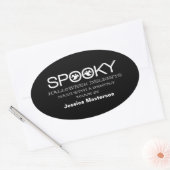 Spooky Typografie Halloween Baking Stickers (Envelop)