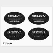 Spooky Typografie Halloween Baking Stickers (Vel)