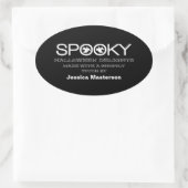 Spooky Typografie Halloween Baking Stickers (Tas)