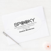 Spooky Typografie Halloween Baking Stickers (Envelop)