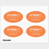 Spooky Typografie Halloween Baking Stickers (Vel)