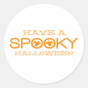 Spooky Typografie Halloween Stickers
