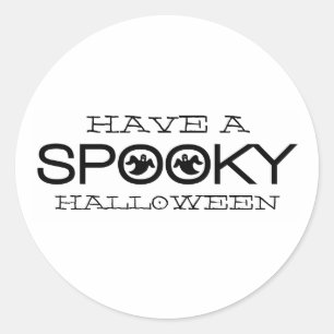 Spooky Typografie Halloween Stickers