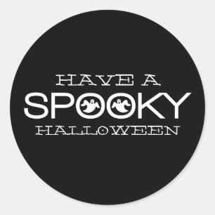Spooky Typografie Halloween Stickers