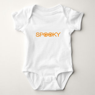 Spooky Typography Halloween Baby T-shirt