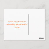 Spooky Typography Halloween Briefkaart (Achterkant)