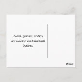 Spooky Typography Halloween Briefkaart (Achterkant)