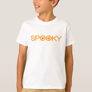 Spooky Typography Halloween Girl's T-shirt