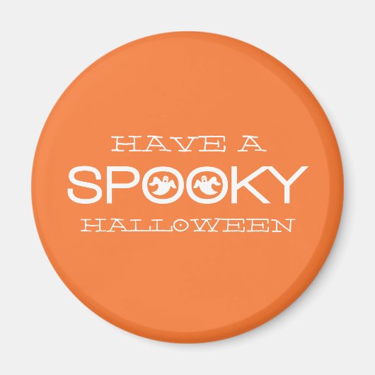 Spooky Typography Halloween Magnet (Voorkant)
