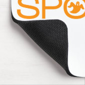 Spooky Typography Halloween Mousepad Muismat (Hoek)