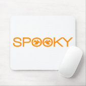 Spooky Typography Halloween Mousepad Muismat (Met muis)