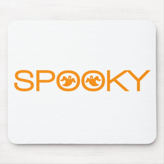 Spooky Typography Halloween Mousepad Muismat (Voorkant)