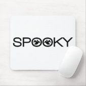 Spooky Typography Halloween Mousepad Muismat (Met muis)