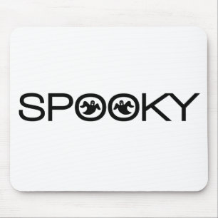Spooky Typography Halloween Mousepad Muismat