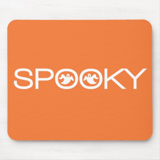 Spooky Typography Halloween Mousepad Muismat (Voorkant)
