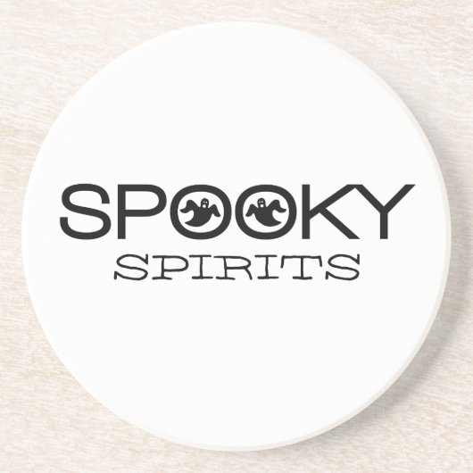 Spooky Typography Halloween Onderzetter (Voorkant)