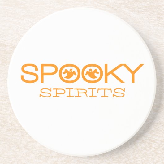 Spooky Typography Halloween Onderzetter (Voorkant)