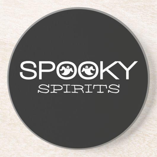 Spooky Typography Halloween Onderzetter (Voorkant)