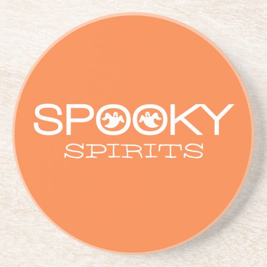 Spooky Typography Halloween Onderzetter (Voorkant)