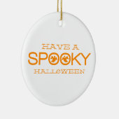 Spooky Typography Halloween Ornament (Rechts)