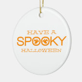 Spooky Typography Halloween Ornament (Links)