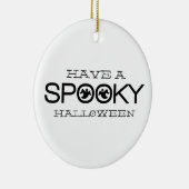 Spooky Typography Halloween Ornament (Rechts)