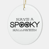 Spooky Typography Halloween Ornament (Links)