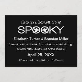 Spooky Typography Halloween Save the Date