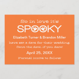 Spooky Typography Halloween Save the Date