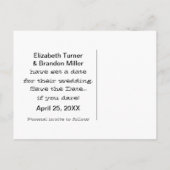 Spooky Typography Halloween Save the Date Briefkaa Aankondigingskaart (Achterkant)