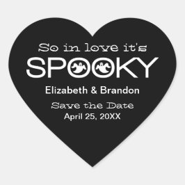 Spooky Typography Halloween Save the Date Stickers