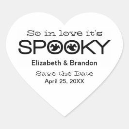 Spooky Typography Halloween Save the Date Stickers